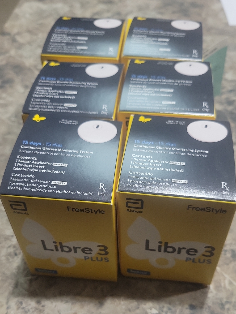 Freestyle Libre 3 Plus Sensor Boxes - Yellow Packaging